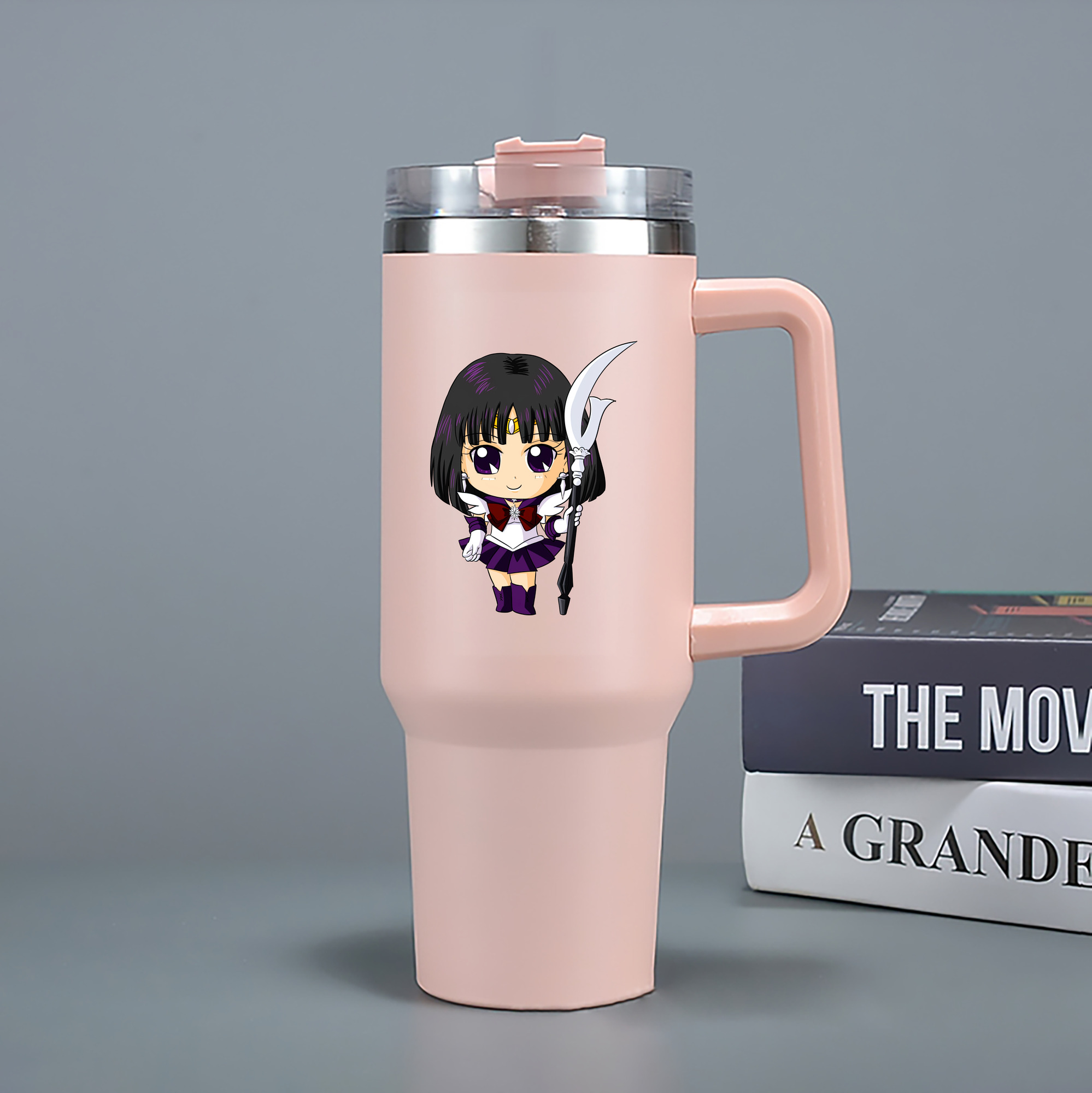 （画像用） 美少女戦士セーラームーン 土萠ほたる Sailor Moon Tomoe Hotaru （セーラーサターン；Sailor Saturn） 1200mL車用タンブラー（カラープリント）